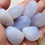 Load image into Gallery viewer, Blue Chalcedony (Premium) Tumble
