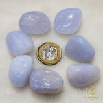 Load image into Gallery viewer, Blue Chalcedony (Premium) Tumble

