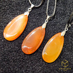 Load image into Gallery viewer, Carnelian Agate (Red/Orange) Teardrop Pendant
