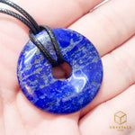Load image into Gallery viewer, Lapis Lazuli Donut Pendant
