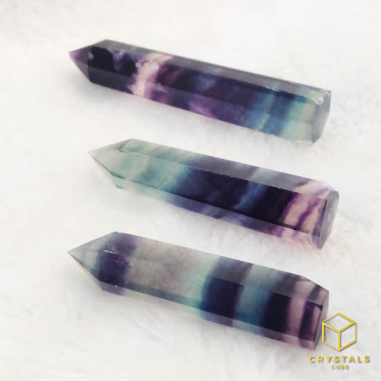 Rainbow Fluorite Point