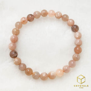 Peach Moonstone / Sunstone Bracelet