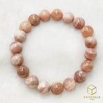 Load image into Gallery viewer, Peach Moonstone / Sunstone Bracelet
