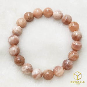 Peach Moonstone / Sunstone Bracelet