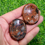 Load image into Gallery viewer, Mahogany Obsidian Worry Stone
