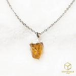 Load image into Gallery viewer, Citrine Raw with Silver Cap Pendant
