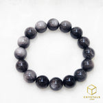 Load image into Gallery viewer, Silver Sheen Obsidian Bracelet
