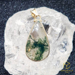 Load image into Gallery viewer, Moss Agate Teardrop Pendant

