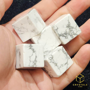 Howlite Cube Tumble