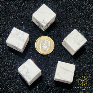 Howlite Cube Tumble