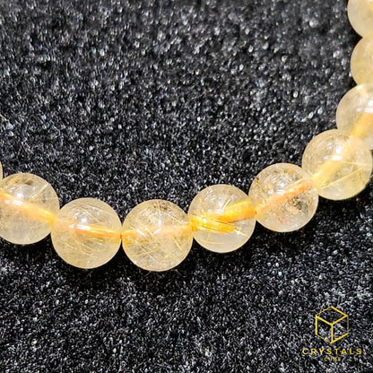 Golden Rutilated Quartz Bracelet