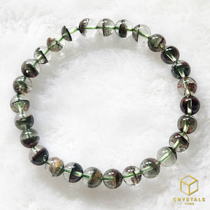 Green Phantom Quartz Bracelet - 6.5-6.9mm