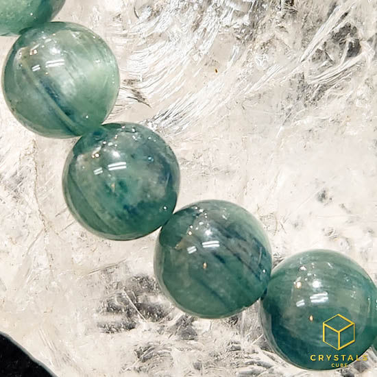 Teal Blue green Kyanite Bracelet Crystal Tale