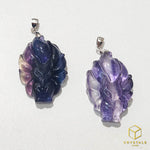 Load image into Gallery viewer, Fluorite Fox Pendant
