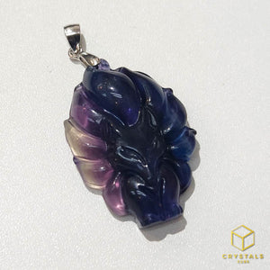 Fluorite Fox Pendant