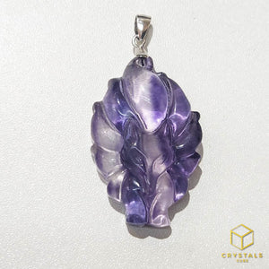 Fluorite Fox Pendant