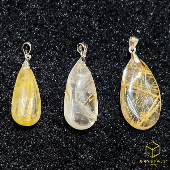 Golden Rutilated Quartz Pendant