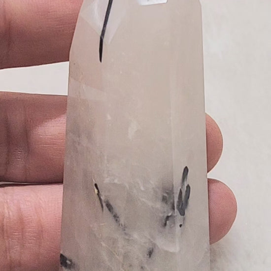 Black Rutile (Tourmalinated Quart) Point