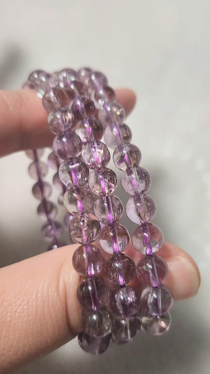 Amethyst Azeztulite Bracelet