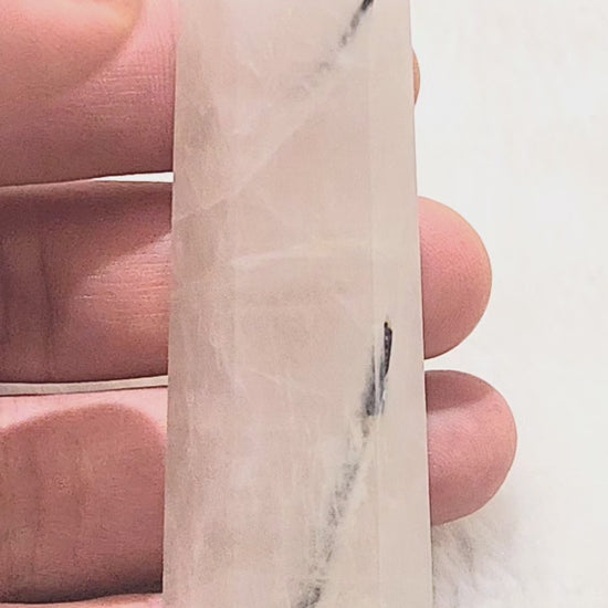 Black Rutile (Tourmalinated Quart) Point