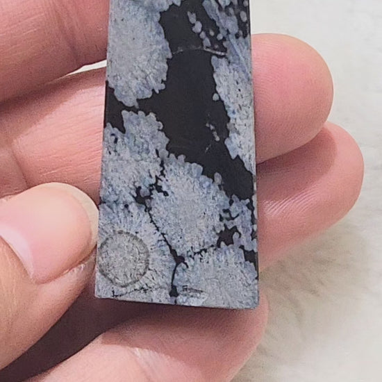Snowflake Obsidian Point