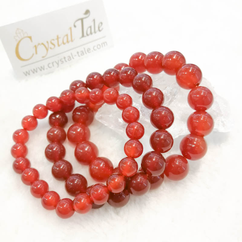 Agate (Red/Orange) & Carnelian Bracelet