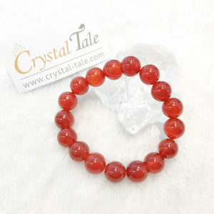 Agate Red Orange Carnelian Bracelet Crystal Tale