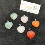Load image into Gallery viewer, Heart Shape Necklace - Green Aventurine, Rose Quartz &amp; Carnelian
