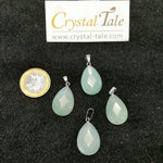 Load image into Gallery viewer, Faceted Tear Drop Pendant - Green Aventurine, Rose Quartz &amp; Carnelian
