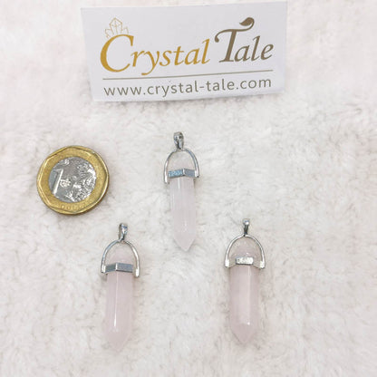 Rose Quartz Double Point Pendant