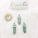 Load image into Gallery viewer, Green Aventurine Double Point Pendant
