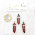 Load image into Gallery viewer, Red Jasper Double Point Pendant
