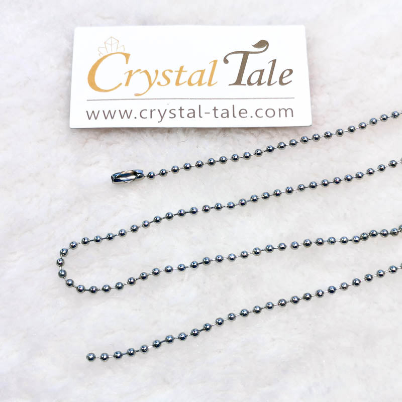 Stainless Steel Round Beads Chain (61cm)