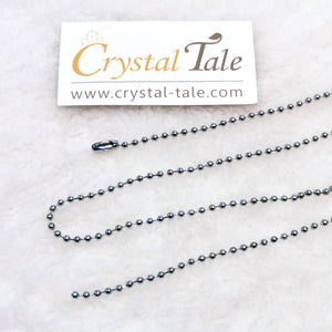 Stainless Steel Round Beads Chain (61cm)
