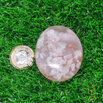 Load image into Gallery viewer, Sakura (Cherry Blossom) Agate Palm Stone

