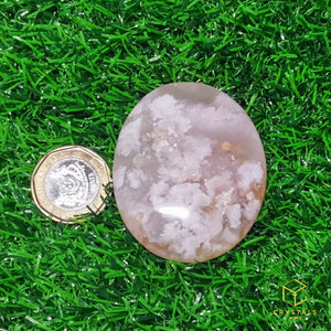 Sakura (Cherry Blossom) Agate Palm Stone