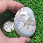 Load image into Gallery viewer, Sakura (Cherry Blossom) Agate Palm Stone
