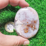 Load image into Gallery viewer, Sakura (Cherry Blossom) Agate Palm Stone
