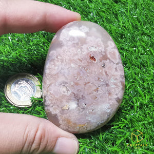 Sakura (Cherry Blossom) Agate Palm Stone
