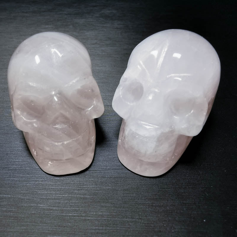 Rose Quartz Skull