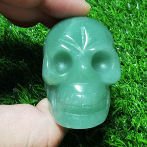 Green Aventurine Skull