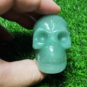 Green Aventurine Skull