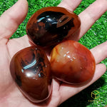 Load image into Gallery viewer, Agate (Red/Orange) &amp; Carnelian Palm Stone
