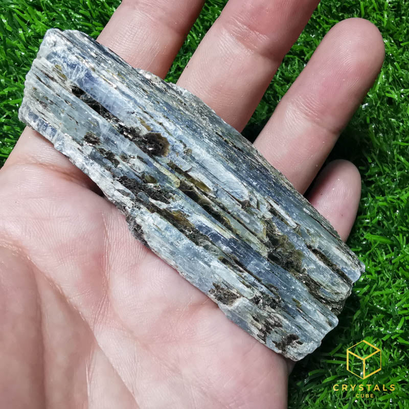 Blue Kyanite with Mica Raw