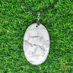 Load image into Gallery viewer, Howlite Oval Pendant - Big
