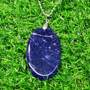 Sodalite Oval Pendant - Big