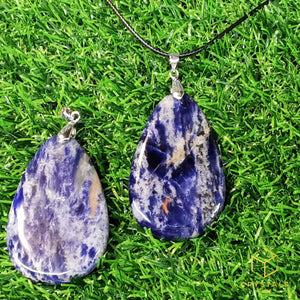 Sodalite Teardrop Pendant - Big