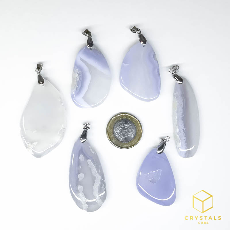 Blue Lace Agate Pendant