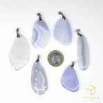 Load image into Gallery viewer, Blue Lace Agate Pendant
