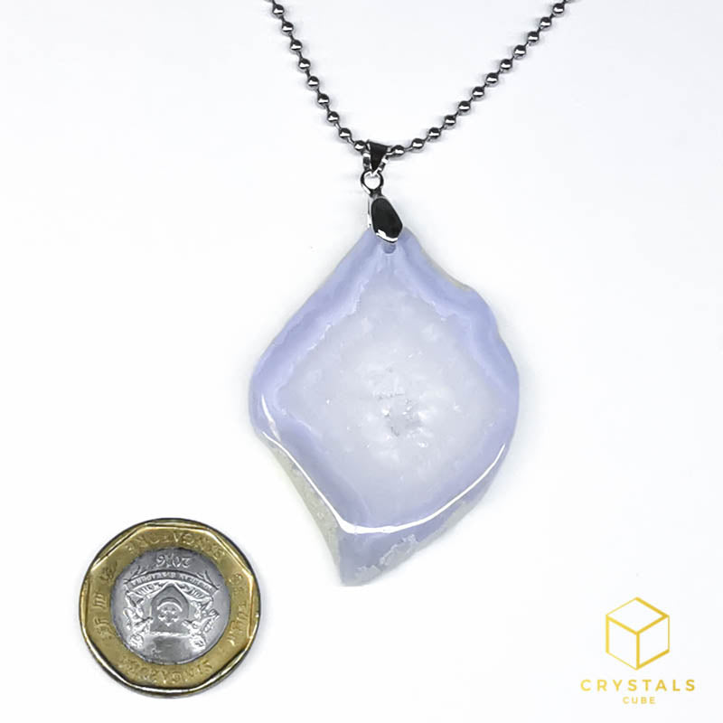 Blue Lace Agate Pendant